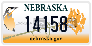 14158 license plate in Nebraska