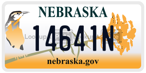 14641N  license plate in NE