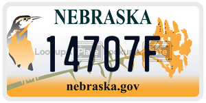 14707F  license plate in NE