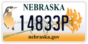 14833P  license plate in NE