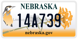 14A739  license plate in NE