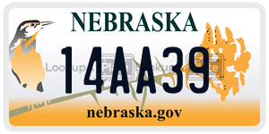 14AA39  license plate in NE