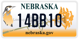 14BB10  license plate in NE