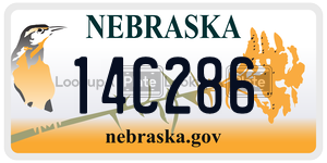 14C286  license plate in NE