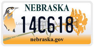 14C618  license plate in NE