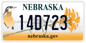 14D723  license plate in NE