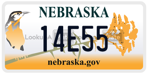 14E55  license plate in NE