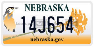 14J654  license plate in NE