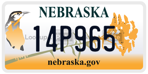 14P965  license plate in NE