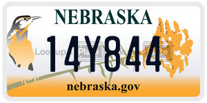 14Y844  license plate in NE