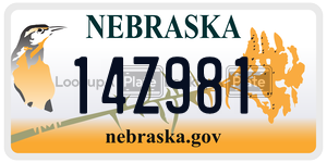 14Z981 license plate in Nebraska