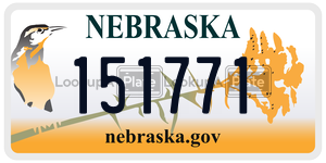 151771  license plate in NE