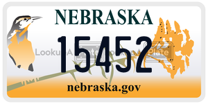 15452  license plate in NE