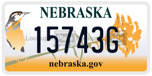15743G  license plate in NE