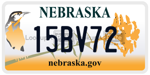 15BV72  license plate in NE