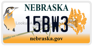 15BW3  license plate in NE