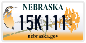 15K111  license plate in NE