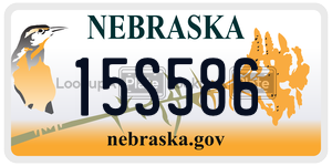 15S586  license plate in NE