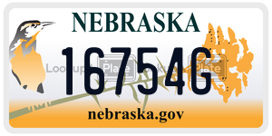 16754G  license plate in NE