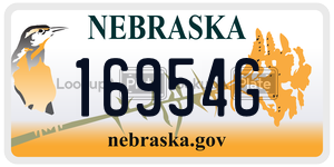 16954G  license plate in NE