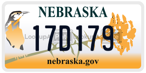 17D179  license plate in NE