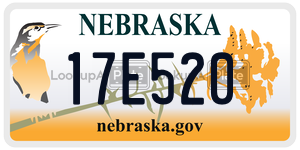 17E520 license plate in Nebraska