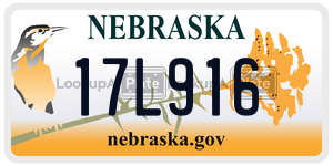 17L916  license plate in NE
