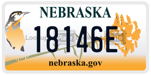 18146E  license plate in NE