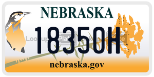 18350H  license plate in NE