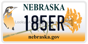 185ER  license plate in NE