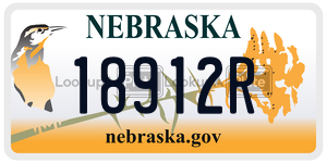 18912R  license plate in NE