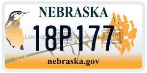 18P177  license plate in NE