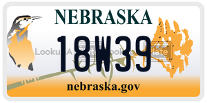 18W39  license plate in NE