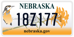 18Z177  license plate in NE