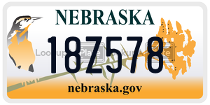 18Z578  license plate in NE