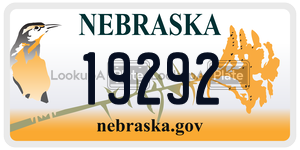 19292  license plate in NE