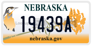 19439A  license plate in NE
