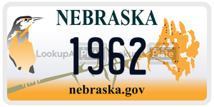 1962  license plate in NE