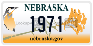 1971  license plate in NE