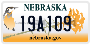 19A109  license plate in NE