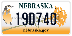 19D740  license plate in NE