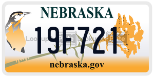 19F721  license plate in NE
