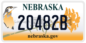 20482B  license plate in NE