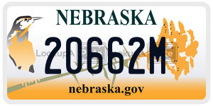 20662M  license plate in NE