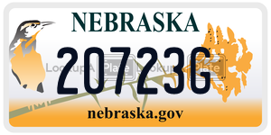 20723G  license plate in NE