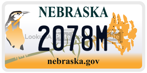 2078M  license plate in NE