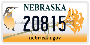 20815  license plate in NE