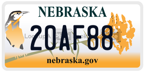20AF88  license plate in NE