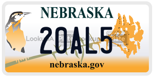 20AL5  license plate in NE