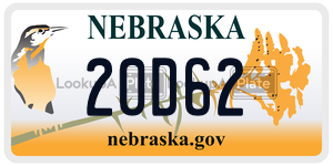 20D62  license plate in NE